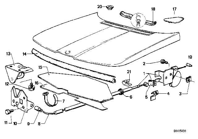 1977 BMW 530i  Hex Bolt With Washer Diagram for 07119915024