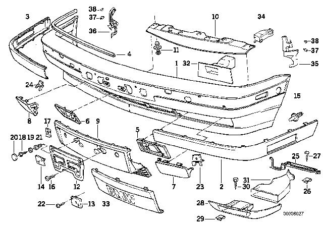 1995 BMW 540i  Fillister Head Self-Tapping Screw Diagram for 51181835719