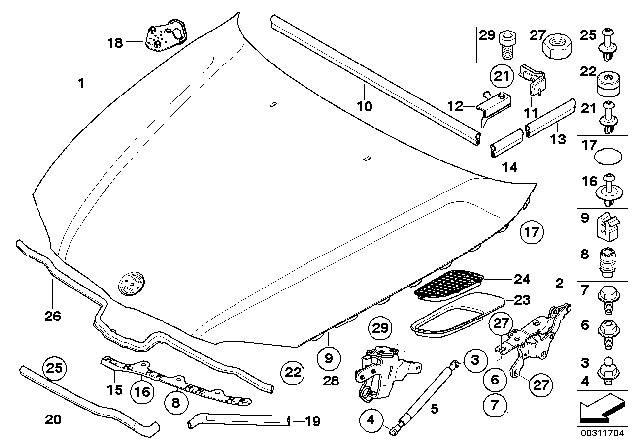 2012 BMW 128i Stop Buffer Diagram for 51237162448