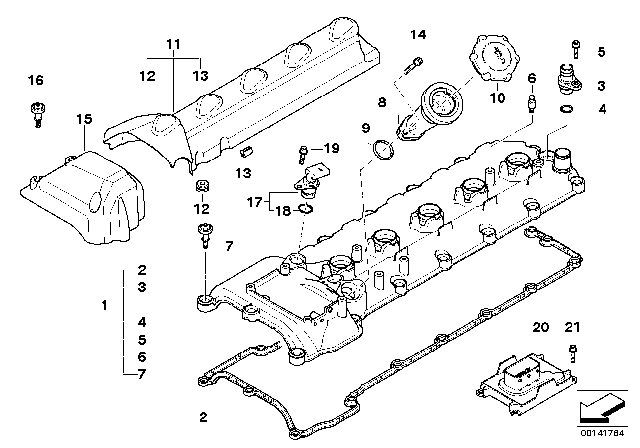 2007 BMW M6  Control Unit For Ionic Current Diagram for 13627834713