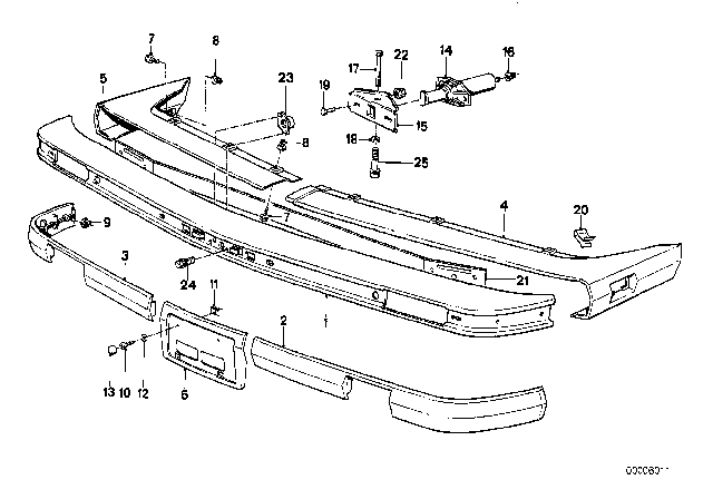 1988 BMW 325i Cap Diagram for 51121904506