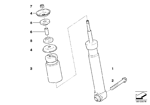 2009 BMW 535i xDrive  Spacer Diagram for 33526768838