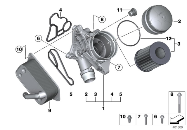 2016 BMW 528i  Screw, Self Tapping Diagram for 11427543327