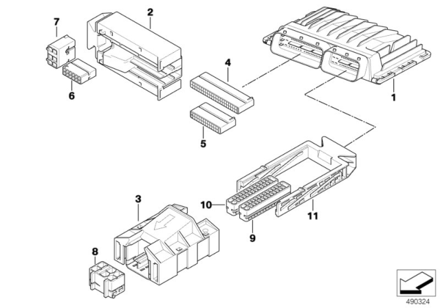 2006 BMW Z4  Contact Tube Mqs1.2 Diagram for 12527522387