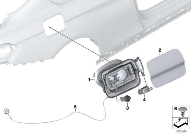 2019 BMW M4  Cover Pot Diagram for 51177270762
