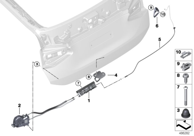 2019 BMW 640i xDrive Gran Turismo  Fillister Head Screw Diagram for 46717691018
