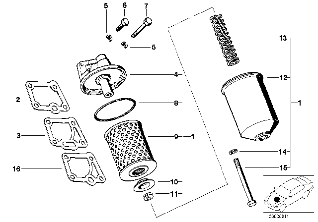 1978 BMW 530i  Compression Spring Diagram for 11421252467