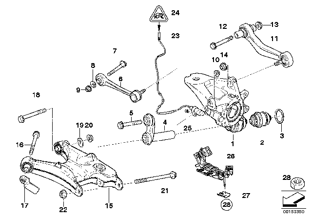 2002 BMW X5  ECCENTRIC BOLT Diagram for 07146888626