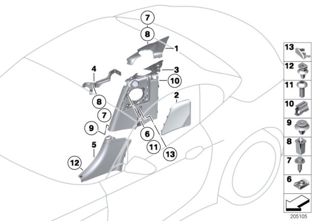 2016 BMW Z4  Fillister Head Screw Diagram for 07146977945