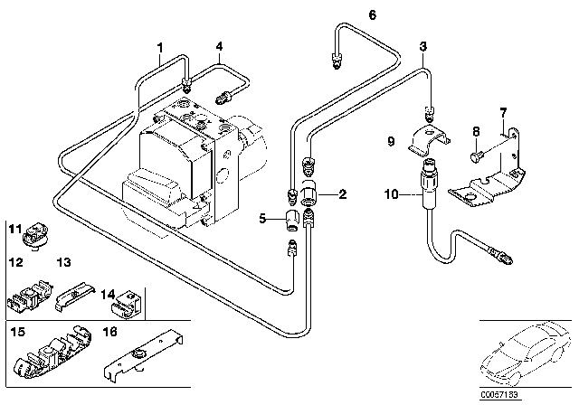2003 BMW Alpina V8 Roadster  Hex Bolt Diagram for 07119915331