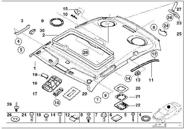2000 BMW Z3  Washer Diagram for 07119931019