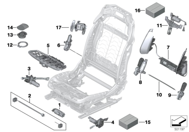 2018 BMW 530i xDrive  Fan Diagram for 52107056235