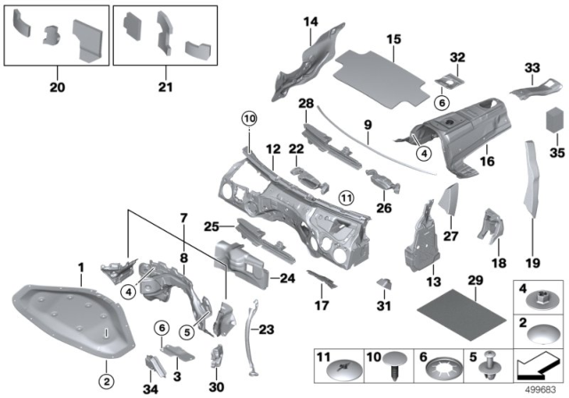 2018 BMW 330i GT xDrive Insulator, Inertia Reel, Right Diagram for 51477353980