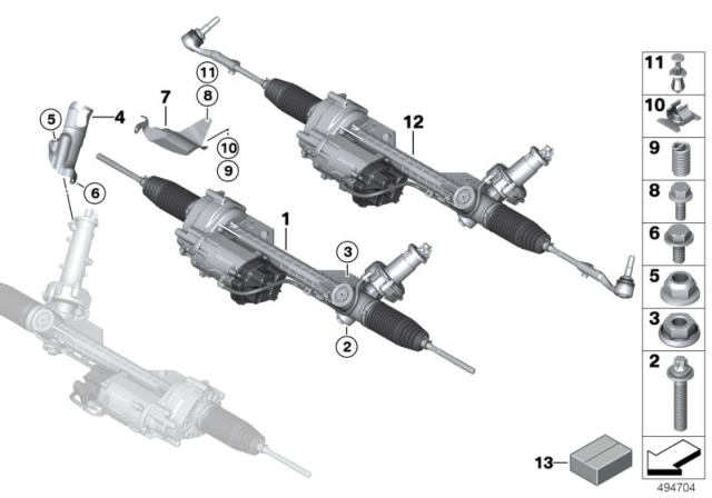 2020 BMW M240i xDrive  Asa Screw With Flange Diagram for 07119907334