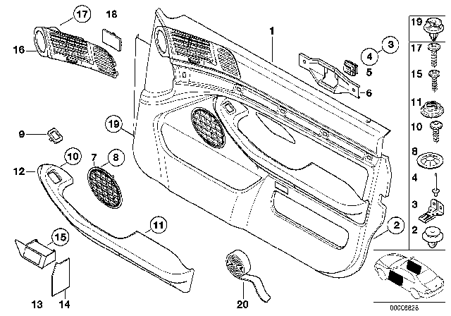 1997 BMW 528i  Cap Diagram for 51418185780