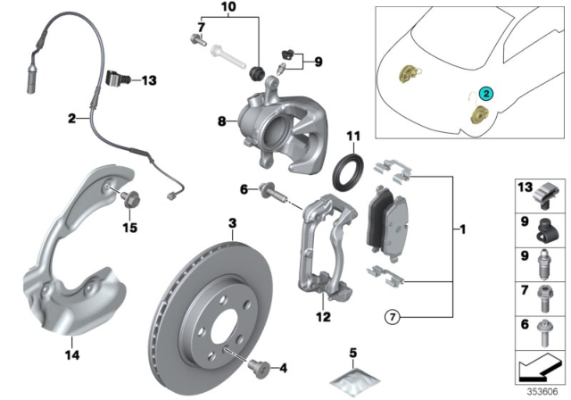 2019 BMW i3  Brake Disc, Ventilated Diagram for 34116866293
