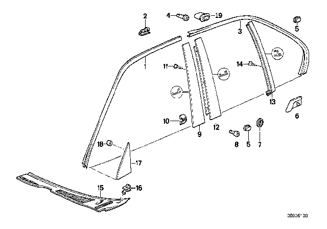 1994 BMW 540i  Washer Diagram for 51161938070