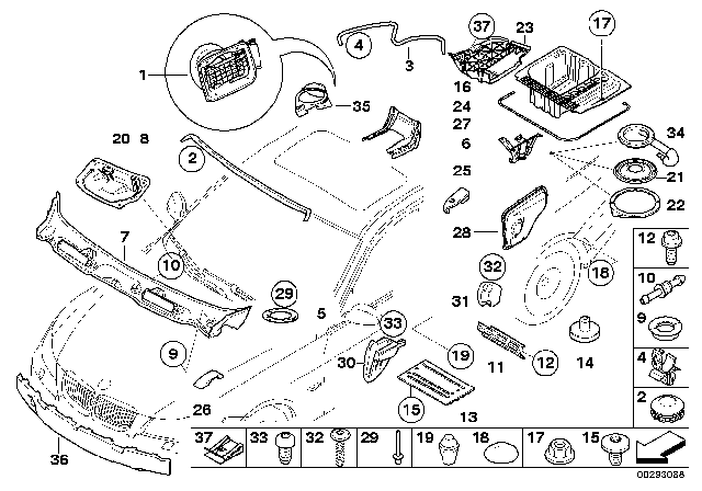 2008 BMW 328xi  Cover Diagram for 51717167811