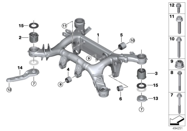 2020 BMW 840i xDrive Hex Bolt With Washer Diagram for 33506771928