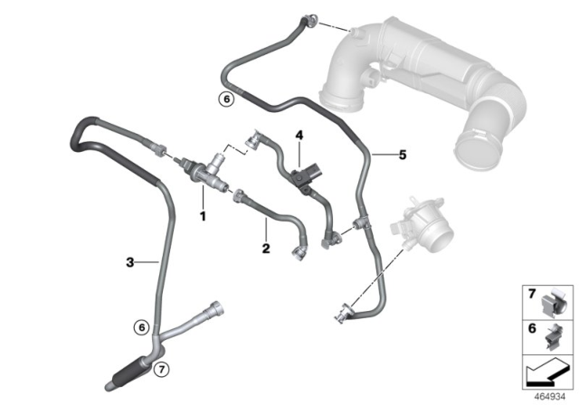 2019 BMW X1  Fuel Tank Breather Valve Diagram for 13907614013