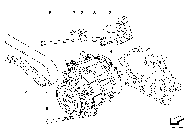 2009 BMW 550i  Hex Bolt With Washer Diagram for 07119906142