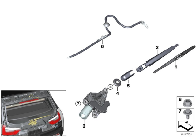 2020 BMW i3 Grommet Diagram for 61629809960