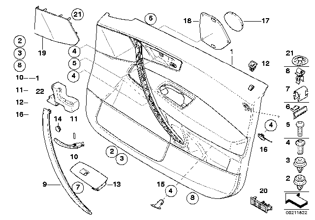 2009 BMW X3  Cover For Left Loudspeaker Diagram for 51413419209