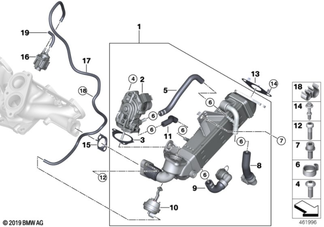 2018 BMW 540d xDrive  Gasket Steel Diagram for 11618579881
