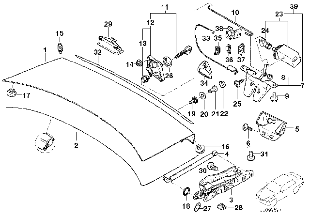 2002 BMW 530i  Washer Diagram for 07119936412