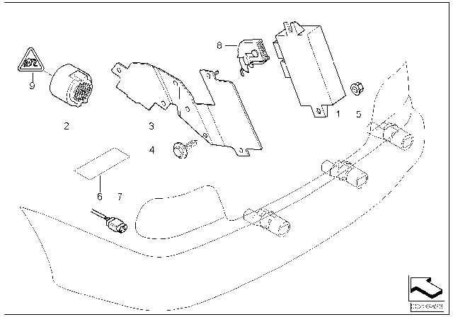 2002 BMW 325Ci  Hex Bolt Diagram for 72128244969