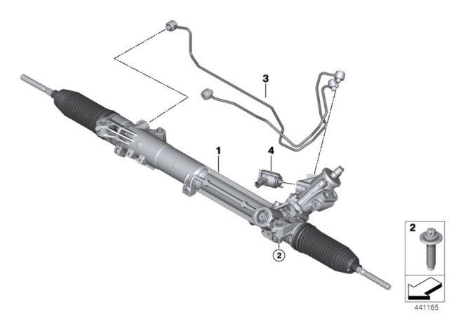 2019 BMW Alpina B6 xDrive Gran Coupe  Exchange Hydro Steering Gear Servotronic Diagram for 32106788651