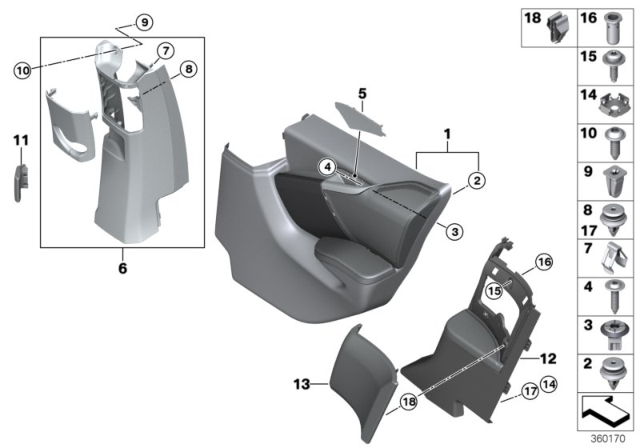 2015 BMW i3  SHEET-METAL CLIP Diagram for 07147312705