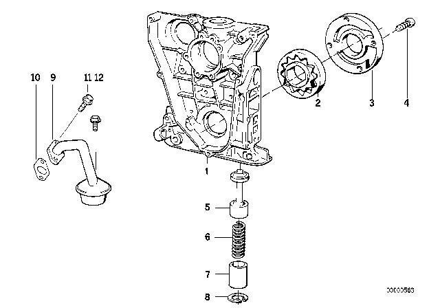 1995 BMW 318ti  Set Rotor Diagram for 11141714611