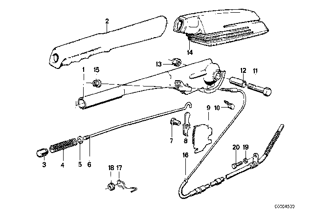 1978 BMW 633CSi Compression Spring Diagram for 34411150662