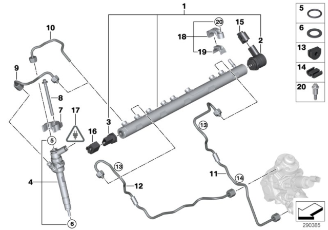 2014 BMW X5 ABSORBER Diagram for 13537812878