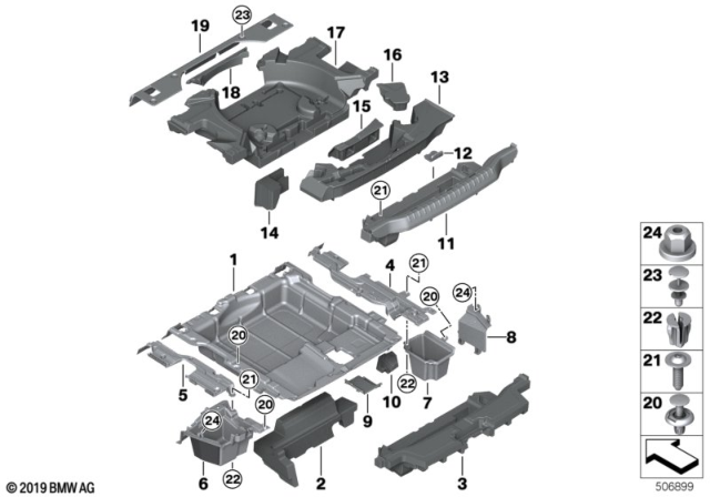 2019 BMW X3 Lifting Jack Crank Diagram for 71126886420