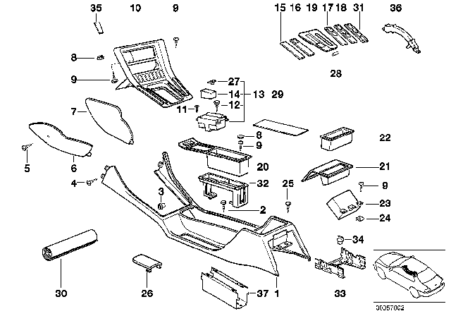1996 BMW 840Ci  Plug-In Retainer Diagram for 51459141448