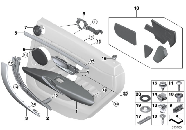 2020 BMW 440i xDrive Gran Coupe Accent Strip, Rear Left Diagram for 51427346987