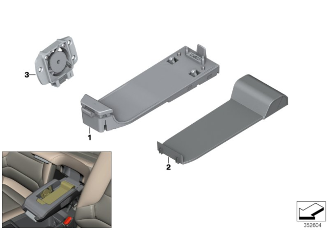 2020 BMW i3s  Base Plate Diagram for 84109292892