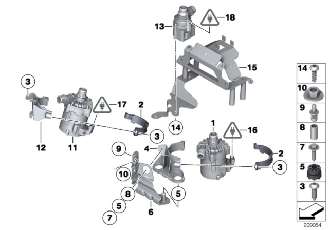 2010 BMW X6  Holder Diagram for 12367591649