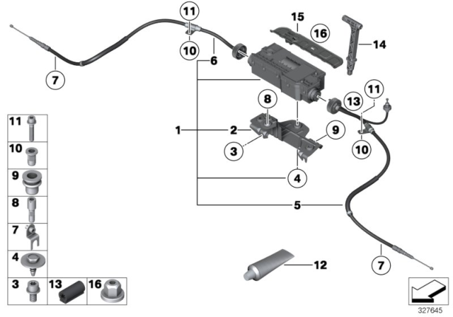 2011 BMW Alpina B7 xDrive Sheet Metal Screw With Washer Diagram for 34436772105