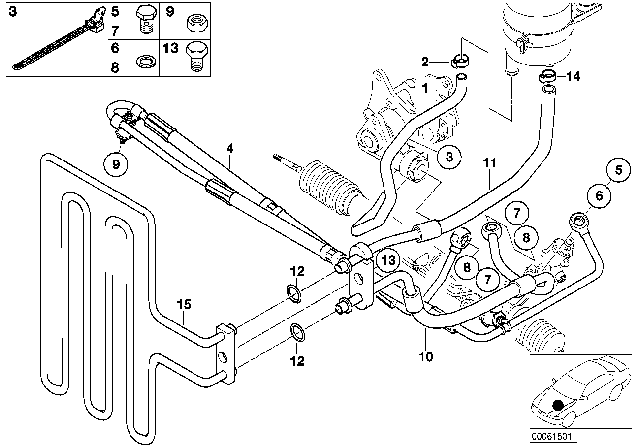 2003 BMW Alpina V8 Roadster  Suction Hose Diagram for 32416750279