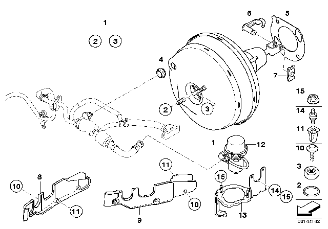 2008 BMW M6 Rubber Mounting Diagram for 64121365602