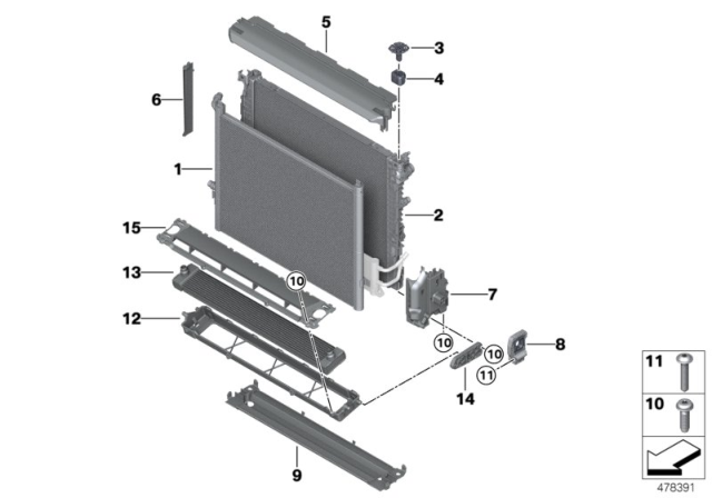 2017 BMW Alpina B7  Fastening Elements Diagram for 17118482944