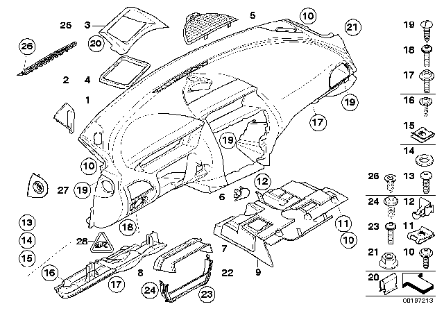 2010 BMW M6  Holder Frame Diagram for 51457899734