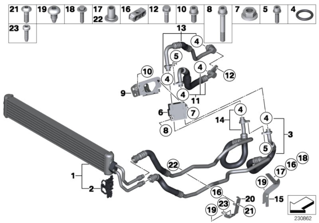 2014 BMW 740Li xDrive Spacer Diagram for 17227798686