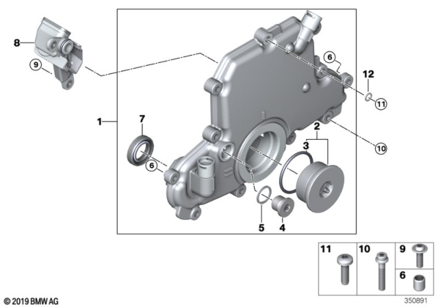 2015 BMW i3  Screw Plug Diagram for 07119908550