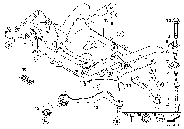 2010 BMW M6  Jack Fixture Diagram for 31112282957