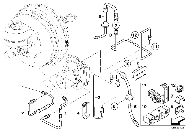 2006 BMW X3  Pipeline With Pressure Hose Diagram for 34323332360