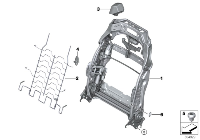 2020 BMW X6  TRAY, LEFT Diagram for 52107469867